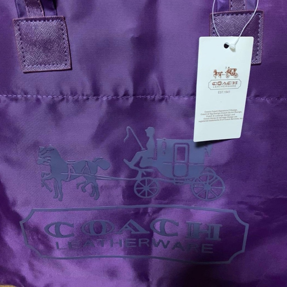 Coach Everyday Nylon Shopper's Tote Bag NWT - Picture 3 of 3
